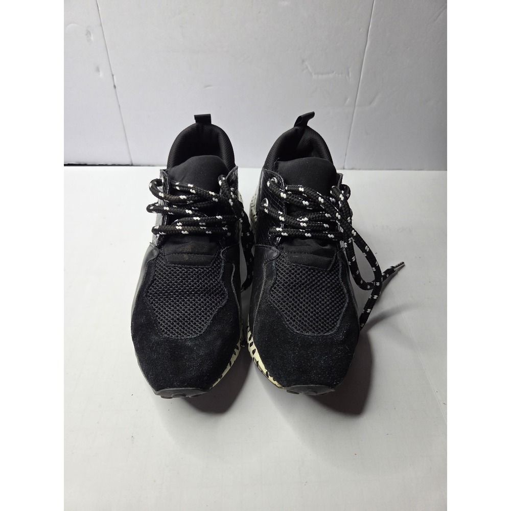 Cliff CLIF02S1 Black Animal‎ Print Chunky Platform Sneakers Mens 7.5M